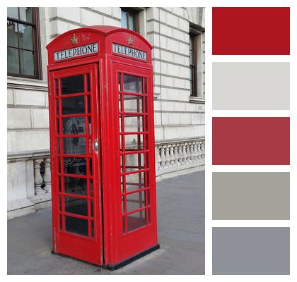London Phone Booth Red Image